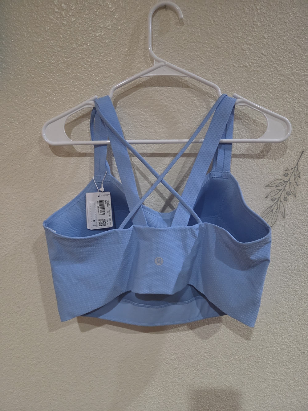 lululemon athletica Blue Like A Cloud Longline Sports Bra D/DD 14 - Picture 2 of 5